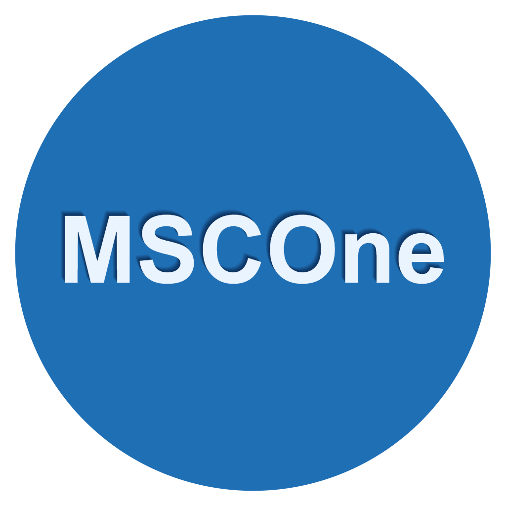 MSCOne 立體球標誌